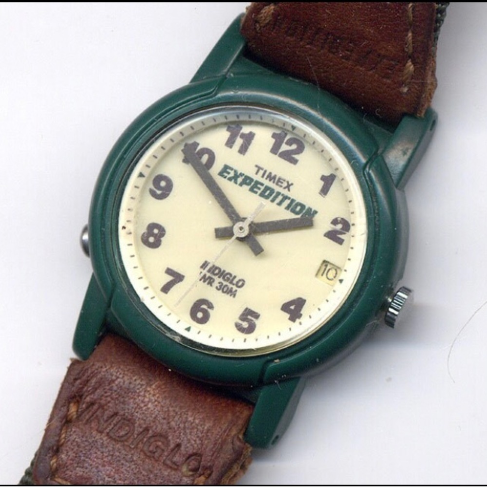 Ladies Vintage Timex Expedition Indiglo Model D5